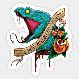 It's not poison, it's VENOM Sticker